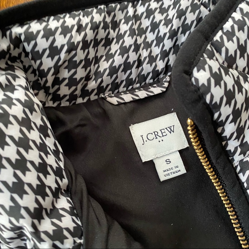J Crew Houndstooth Puffer Vest - Picture 3 of 6